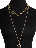Halsketten Blond Geometric Pearls Damenschmuck