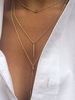 Halsketten Blond Metal Multilayer Necklace Women Jewelry