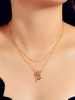 Halsketten Blond Rose Pattern Metal Women Jewelry