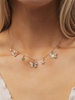 Halsketten Blond Schmetterlingsmuster Metalldetails Steinfrei Damen Schmuck