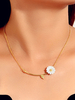 Halsketten-blonder Grafik-Zink-Legierungs-Blumen-Frauen-Schmuck