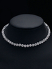 Halsketten Silber Metall Strass Strass Damen Schmuck