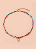 Halsketten Ture Red Blumendruck Kunstharzketten Non Stone Damen Schmuck