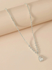 Halsketten Weiß Strass Damen Schmuck Anhänger