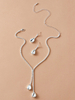 Halsketten Weißes Gelee Metall Metalldetails Steinfrei Damen Schmuck