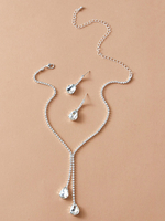 Halsketten Weißes Gelee Metall Metalldetails Steinfrei Damen Schmuck