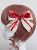 Han Lolita Stirnband chinesischen Palast Laterne rot Chiffon gedruckten Bogen Lolita Kopfbedeckung