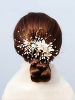 Handgemachte Hochzeit Kopfbedeckung Haarnadel Metall Blume Haar Zubehör für die Braut