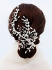 Handgemachte Kopfbedeckung Hochzeit Haarnadel Imitation Pearl Metal Brauthaar Zubehör