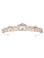 Handgemachte Strass Kopfbedeckung Hochzeit Tiara Metall Brauthaar Zubehör