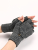 Handschuhe für Frauenknöpfe fingerlose gestrickte warme Winterhandschuhe