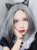 Harajuku Fashion Lolita Perücke Grau Central Parting Lolita Haar Perücken
