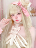 Harajuku Fashion Lolita Perücken lang zerzaust Gold Lolita Zubehör