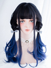 Harajuku Lolita Perücke Blunt Fringe Ende Curl Layered Ombre Lolita Perücke