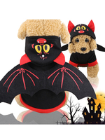 Haustier Hund Karneval Kostüm Kostüm Fledermaus Schwarz Kleidung Polyester Pet Supply