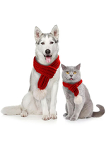 Haustier Kostüm Weihnachten Red Scarf Polyester Pet Supply