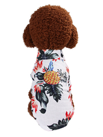 Haustierkostüm Hawaiian White Clothes Polyester Pet Supply