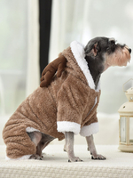 Haustierkostüm Weihnachtskaffee Braune Kleidung Polyester Deer Pet Supply