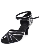 Hübsche Latein Schuhe aus 8cm Sandalen für Tanzen mit Spool Heels