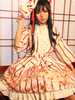Hübsche Lolita Set Rock Polyester mit Rüschen und Print