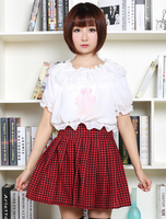 Hübscher Lolita Rock Polyester in Rot