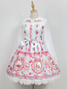 Hübsches Lolita Kleid mit Umlegekragen und langen Ärmeln im süßen und hübschen Style und Schleife