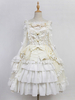 Hübsches Lolita Kleid Polyester mit U-Halsausschnitt und Rüschen im ROCOCO Stil