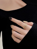 Hellgold Fingerschmuck Metall Rund Brillant Zirkonia Damen Schmuck