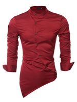 Hemd 2020 aus Trendiges Baumwolle mit Bateau-Kragen SLIM FIT