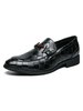 Herren Anzugschuhe Stilvolle runde Zehe Slip-On PU-Lederschuhe