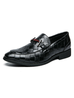 Herren Anzugschuhe Stilvolle runde Zehe Slip-On PU-Lederschuhe