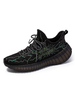 Herren Black Turnschuhe gemütliche Mesh Runde Zeh Grafikmuster Low-Tops Casual Sports Schuhe