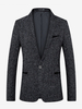 Herren Blazer Jacke Slim Fit Single Button Top