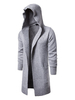 Herren Cardigan Coat Gestrickte Kapuzen Slim Fit Longline Cardigan Sweater