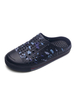 Herren Crocs Black Slip-on PU Oberer Rundkohle Täglich beiläufige flache Sandale