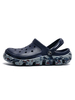 Herren Crocs Dunkelblaue Slip-On PVC Runde Zehen Täglich Casual Flache Sandale