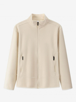 Herren Fleecejacke Langärmlig Einfarbig Outdoorjacke Mit Taschen