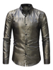 Herren Formelles Hemd Jacquard Gemustertes Langarmhemd