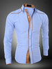 Herren Freizeithemd Zweiteiliges Top Langarmshirt aus Baumwolle