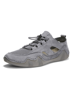 Herren Freizeitschuhe Graue runde Zehen Slip-On Schuhe Herrenschuhe