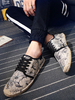 Herren Freizeitschuhe Green Round Toe Artwork Slip On Schuhe