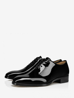 Herren Halbschuhe mit runder Spitze Oxford-Schuhe für Hochzeiten und Abschlussbälle