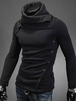 Herren Hoodie mit Stehkragen