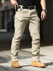 Herren Hosen Casual Natural Waist Straight Cargo Pant Khaki Pants