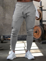 Herren Hosen Casual Tapered Fit Jogginghose Hellgraue Hose