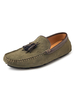 Herren Hunter Green Loafer Schuhe Slip-On Runde Zehen Rindsleder Low-Tops Flache Schuhe