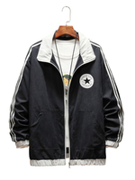 Herren Jacken Full Zip Stehkragen Regular Fit Jacke für den Frühling