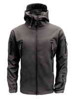 Herren Jacken mit Kapuze Chic Deep Grey Black Amazing Jacket