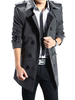 Herren Jacken Mäntel Stehkragen Lange Ärmel Artwork Casual Grau Qualität Blazer Mantel