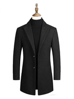 Herren Jacken Mäntel Stehkragen Lange Ärmel Artwork Casual Schwarz Moderner Blazer Mantel